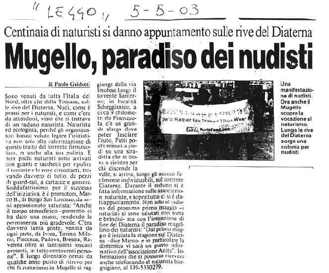 Italia Naturista - naturismo in italia
