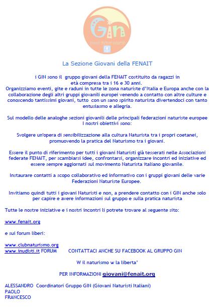 Italia Naturista - naturismo in italia
